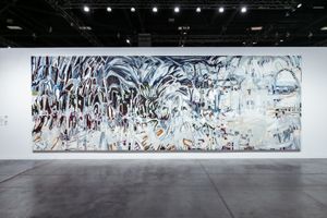 [Janaina Tschäpe][0], _Between Veils of Blue and Grey, a Forest_ (2021). Art Basel in Miami Beach (30 November–4 December 2021). Courtesy Ocula. Photo: Charles Roussel.


[0]: https://ocula.com/artists/janaina-tschape/